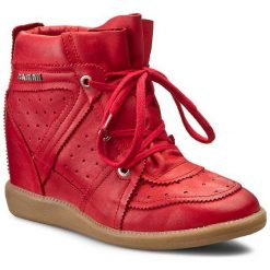 Buty zimowe damskie: Sneakersy CARINII – B3509 Rossa