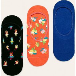 Happy Socks - Stopki Hibiscus (3-pack). Skarpetki damskie Happy Socks, bez wzorów. W wyprzedaży za 59,90 zł.