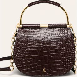 Lauren Ralph Lauren - Torebka. Brązowe listonoszki damskie Lauren Ralph Lauren, w paski, z poliesteru, na ramię, małe, bez dodatków. W wyprzedaży za 839,90 zł.