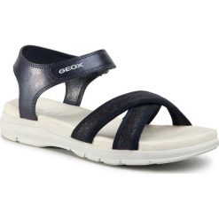 Sandały GEOX - J S. Sukie G. B J020VB 0NFEW C4002 D Navy. Niebieskie sandały dziewczęce Geox, ze skóry ekologicznej, bez zapięcia. Za 259,00 zł.