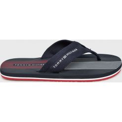 Tommy Hilfiger - Japonki. Niebieskie japonki męskie marki TOMMY HILFIGER, z gumy. Za 159,90 zł.