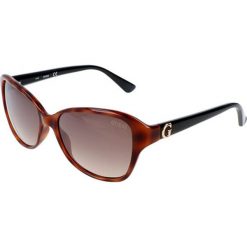 Okulary przeciwsłoneczne "GU7355" w kolorze brązowo-czarnym. Pomarańczowe okulary przeciwsłoneczne damskie marki Hugo Boss, Valentino, Guess, wakacyjne. W wyprzedaży za 169,95 zł.