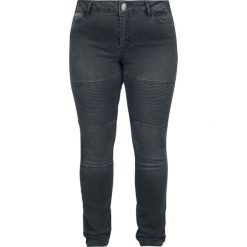 Junarose Five Slim Grey Biker Jeans Jeansy damskie ciemnoszary. Szare jeansy damskie slim marki Junarose. Za 99,90 zł.