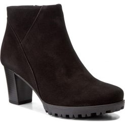 Botki GABOR - 72.861.47 Schwarz. Czarne buty zimowe damskie Gabor, z materiału. W wyprzedaży za 319,00 zł.
