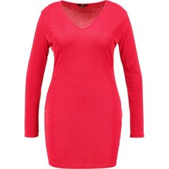 Sukienki hiszpanki: Missguided Plus V NECK SLINKY BODYCON Sukienka koktajlowa red