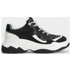 Parfois - Buty. Czarne buty sportowe damskie Parfois, bez wzorów, ze skóry, sportowe. W wyprzedaży za 129,90 zł.
