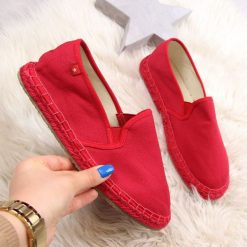 Espadryle damskie tekstylne slip on czerwone Big Star - różowy. Różowe espadryle damskie BIG STAR, bez wzorów, bez zapięcia. Za 36,00 zł.