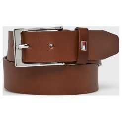Tommy Hilfiger - Pasek skórzany. Żółte paski męskie marki TOMMY HILFIGER, w paski, ze skóry. Za 159,90 zł.