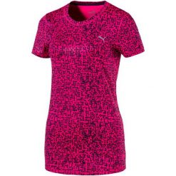 Puma Koszulka Essential Tee - Graphic Peacoat S. Czerwone topy sportowe damskie marki Puma, s, na fitness i siłownię. W wyprzedaży za 99,00 zł.