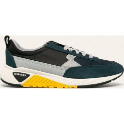 Diesel - Buty. Niebieskie sneakersy męskie Diesel, ze skóry, na sznurówki. W wyprzedaży za 319,90 zł.