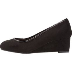 Buty ślubne damskie: Evans TRIM WEDGE Czółenka na koturnie black
