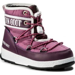 Kozaki dziewczęce: Śniegowce MOON BOOT – We Jr Mid Wp 34051200003 Orchidea/Bordeaux