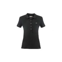 Koszulki polo z krótkim rękawem Lacoste PF7845. Czarne koszulki damskie Lacoste, bez wzorów, polo, z krótkim rękawem. Za 457,00 zł.