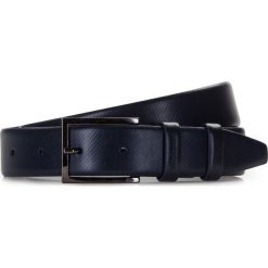 Pasek męski 86-8M-325-7. Niebieskie paski męskie marki Wittchen, w paski, z materiału, eleganckie. Za 119,00 zł.
