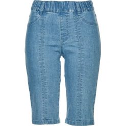Bermudy dżinsowe bonprix niebieski "bleached”. Niebieskie jeansy damskie bonprix. Za 79,99 zł.