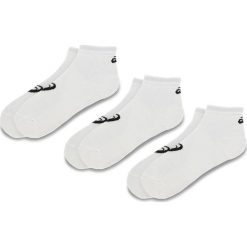 Zestaw 3 par niskich skarpet unisex ASICS - 3PPK Quarter Sock 155205 White 0001. Białe skarpetki damskie Asics, bez wzorów, z elastanu. Za 39,00 zł.
