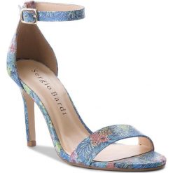 Sandały SERGIO BARDI - Erbezzo SS127303918KD 156. Niebieskie klapki damskie Sergio Bardi, bez wzorów, ze skóry ekologicznej, bez obcasa, na obcasie. W wyprzedaży za 219,00 zł.