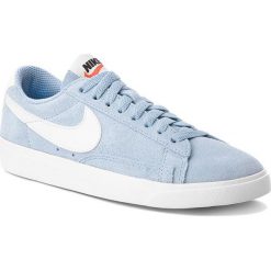 Buty NIKE - Blazer Low Sd AA3962 404 Leche Blue/Sail/Sail. Niebieskie buty sportowe damskie Nike, na co dzień, bez wzorów, ze skóry, bez obcasa, na płaskiej podeszwie, bez zapięcia. W wyprzedaży za 319,00 zł.