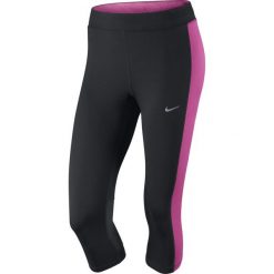 Legginsy sportowe damskie: legginsy do biegania damskie 3/4 NIKE DRI-FIT ESSENTIAL CAPRI / 645603-013 – NIKE DRI-FIT ESSENTIAL CAPRI