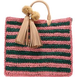 Torebki klasyczne damskie: Loeffler Randall STRAW TRAVEL TOTE POM TASSEL Torebka rainbow