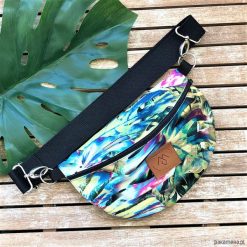 Nerka / torebka Mili Belt Bag L - monstera 2. Nerki damskie Pakamera, bez wzorów, z tkaniny, bez dodatków. Za 139,00 zł.
