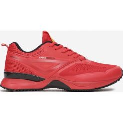 Czerwone Buty Sportowe Nimrah. Czerwone buty sportowe męskie Born2be, z jeansu, na sznurówki. Za 129,99 zł.