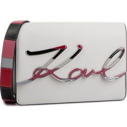 Torebka KARL LAGERFELD - 91KW3070 White. Białe listonoszki damskie KARL LAGERFELD, bez wzorów, ze skóry, bez dodatków. W wyprzedaży za 999,00 zł.