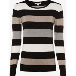 Marie Lund - Sweter damski, czarny. Czarne swetry damskie Marie Lund, xl, w paski, z wiskozy, bez rękawów, bez kaptura. Za 99,95 zł.