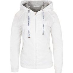 Kurtka Trussardi Jeans. Białe kurtki damskie s, bez wzorów, z jeansu, klasyczne, bez kaptura. Za 979,00 zł.