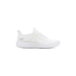 Buty Skechers Shinz 52115-WHT. Białe trampki męskie Skechers, bez wzorów, bez zapięcia. Za 222,23 zł.