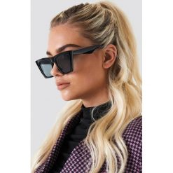 Okulary przeciwsłoneczne damskie: NA-KD Accessories Okulary przeciwsłoneczne ostre kocie oczy – Black