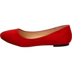 Czerwone baleriny, buty damskie VINCEZA 2803. Czerwone baleriny damskie Vinceza, bez wzorów, bez obcasa. W wyprzedaży za 59,00 zł.