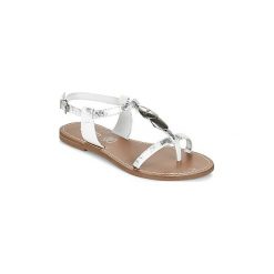 Sandały LPB Shoes LUCINDA. Szare sandały damskie marki LPB Shoes, bez wzorów, bez obcasa, bez zapięcia. Za 87,20 zł.