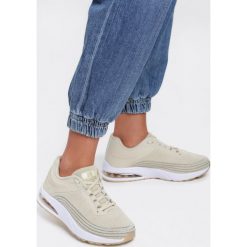 Złote Sneakersy Seasons. Żółte buty sportowe damskie Renee, z nadrukiem, sportowe. Za 99,99 zł.