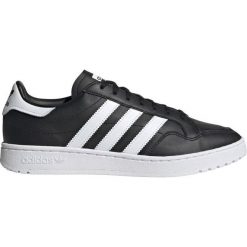 Buty męskie adidas Originals Team Court EF6048. Czarne buty sportowe męskie Adidas, ze skóry, z paskami, tenisowe. Za 249,99 zł.