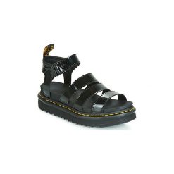 Sandały Dr Martens Blaire. Czarne sandały damskie Dr. Martens, bez wzorów, bez obcasa, bez zapięcia. Za 529,00 zł.