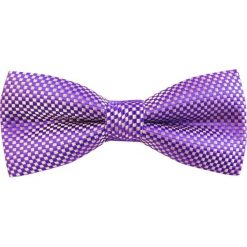 Fioletowa mucha w kratkę C19. Fioletowe muszki męskie Modini Moda Męska, na co dzień, w kratkę, z poliesteru, eleganckie. Za 33,00 zł.