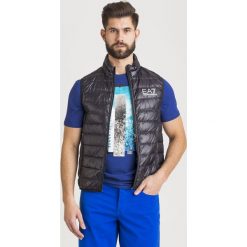 Kamizelka pikowana - Czarny. Czarne płaszcze męskie EA7 Emporio Armani, xl, bez wzorów, bez kaptura. Za 619,00 zł.