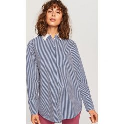 Koszula z białym kołnierzem - Biały. Brązowe koszule damskie marki SOLOGNAC, xl, z materiału. W wyprzedaży za 39,99 zł.