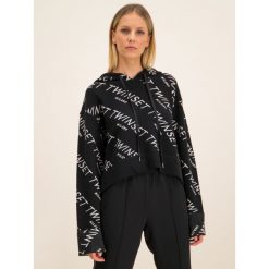 Bluza TwinSet 201TP3131. Czarne bluzy damskie Twinset, m, bez wzorów, z elastanu, bez rękawów, bez kaptura. W wyprzedaży za 619,00 zł.
