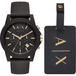 Zegarek ARMANI EXCHANGE - Outerbanks AX7105 Black/Black. Czarne zegarki męskie Armani Exchange. Za 769,00 zł.
