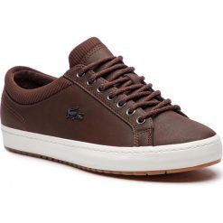 Sneakersy LACOSTE - Straightset Insulate 3181 Cam 7-36CAM00652E2 Dk Bew/Brw. Pomarańczowe sneakersy męskie marki Lacoste, na co dzień, bez wzorów, ze skóry, eleganckie, bez zapięcia. W wyprzedaży za 339,00 zł.