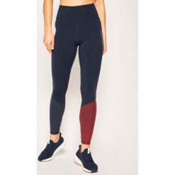 Legginsy Tommy Sport Glow S10S100420. Niebieskie spodnie damskie Tommy Sport, s, z elastanu. Za 379,00 zł.