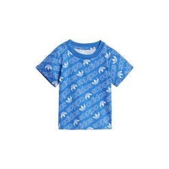 T-shirty z krótkim rękawem Dziecko adidas Koszulka Trefoil Monogram. Niebieskie bluzki dziewczęce marki Adidas, z krótkim rękawem. Za 79,95 zł.