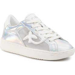 Sneakersy PINKO - Liquirizia 2 PE20 BLKS1 1H20PY Y61B Argento/Bianco. Szare półbuty damskie Pinko, ze skóry. W wyprzedaży za 479,00 zł.