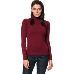 Golfy damskie: Sweter w kolorze bordowym