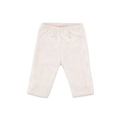 Spodnie niemowlęce: PINK OR BLUE Pluszowe spodnie offwhite