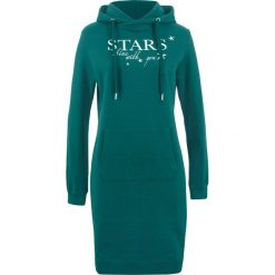 Bluza z nadrukiem bonprix głęboki zielony z nadrukiem. Zielone bluzy z nadrukiem damskie marki bonprix. Za 89,99 zł.