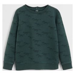 Mango Kids - Bluza dziecięca Caballo 86-104 cm. Zielone bluzy chłopięce Mango Kids, bez wzorów, z bawełny, bez rękawów, bez kaptura. Za 69,90 zł.