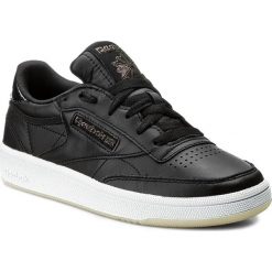Buty Reebok - Club C 85 Lthr BD5816 Black/White/Ice. Czarne półbuty damskie Reebok, na co dzień, bez wzorów, ze skóry ekologicznej, bez obcasa, na płaskiej podeszwie, bez zapięcia. W wyprzedaży za 229,00 zł.